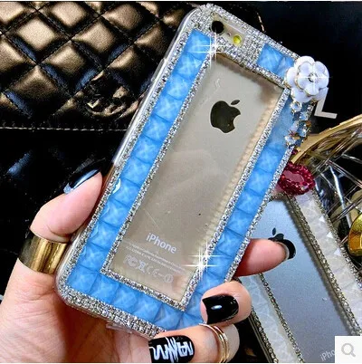 Модная Кристалл Rhinestone Алмазный прозрачная задняя крышка для Samsung Galaxy A3 A5 A7 2015