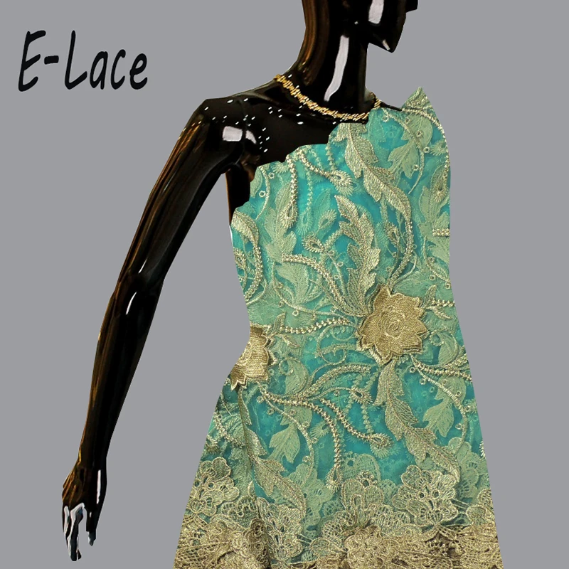 Кружевная ткань с пайетками 2017 последние блестка блесток ткани Высокое качество