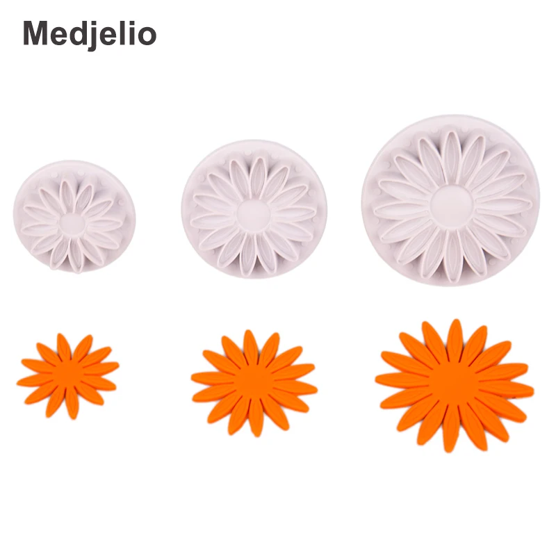 Medjelio 3 шт./компл. Гортензия поршень формочки для печенья посуда выпечки помадка