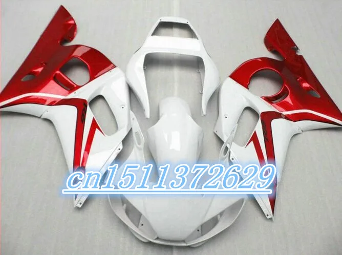 Обтекатели Dor бело красные YZF R6 600 98 99 00 01 02 комплект обтекателей 1998 2002 1999 2000 2001 D|yzf