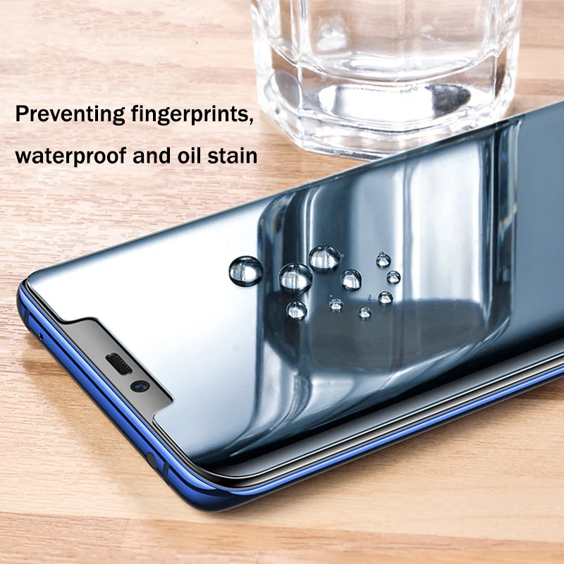 Нано жидкая пленка для Samsung S21 S20 Ultra S10 Plus Note 8 9 10 20 S9 S8 Ультрафиолетовый полная