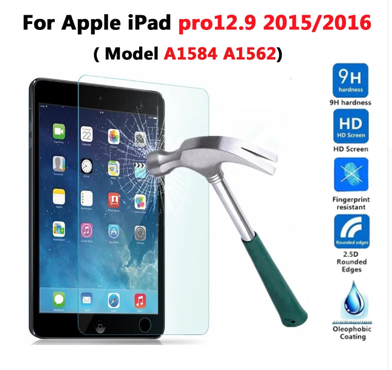 pro 12.9 2015 Защита экрана стекло+ чехол для iPad Pro 12,9 // PU кожаный Умный Магнитный чехол для Apple i Pad pro12.9 - Цвет: pro 12.9 2015
