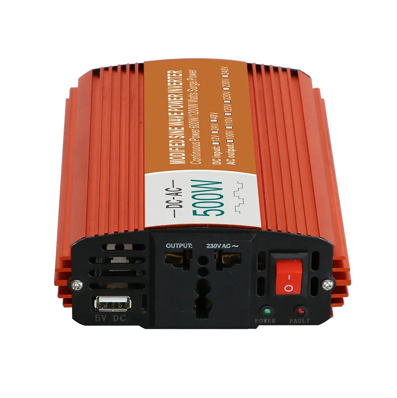 500W модифицированный синусоидальный инвертор DC 12V/24V/48V к AC 110V/220V решетки inversor для