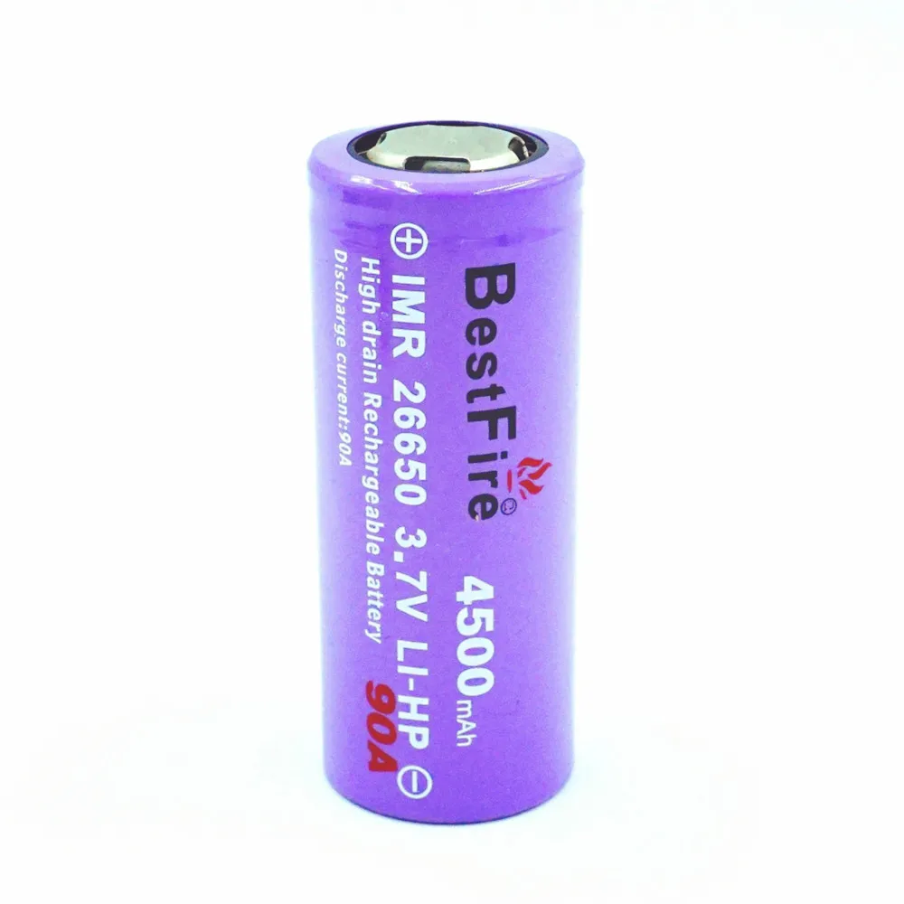 4 шт. Bestfire 26650 IMR 4500 мАч 90ALi-ion перезаряжаемая батарея 3 7 в литиевая для электронной