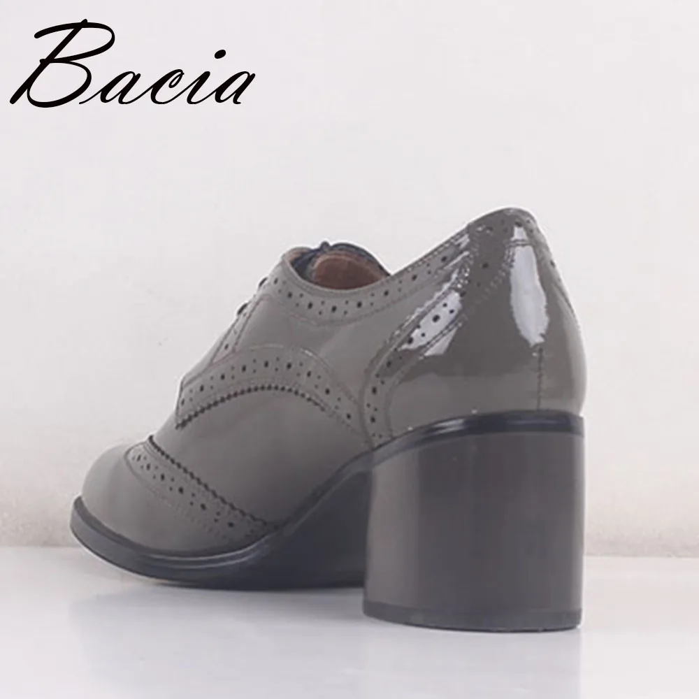Bacia/2018 г. женские туфли-лодочки высокого качества из натуральной кожи на толстом