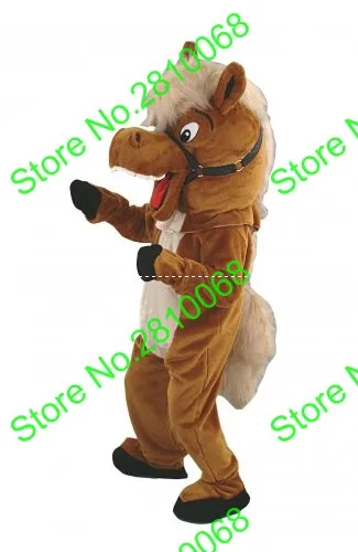 Шлем Syflyno из ЭВА высокого качества костюмы коричневой лошади-талисманы реквизит