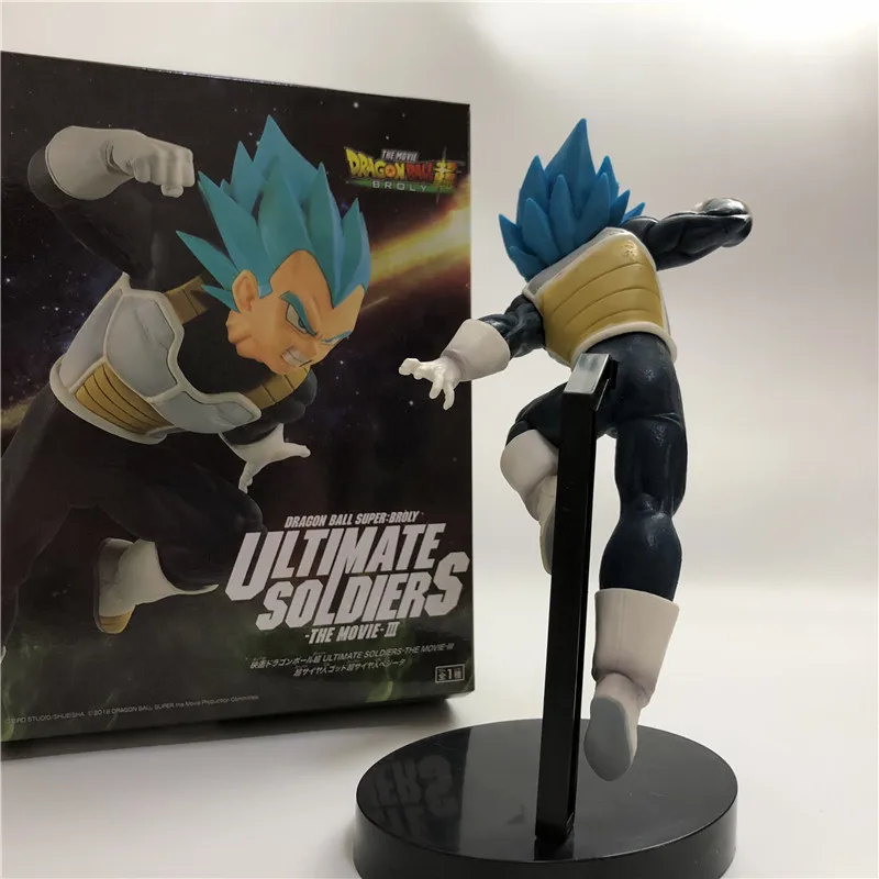 Dragon Ball Z темно-синяя Gogeta Goku Vegeta Ultimate Soldier Movie Ver. Против Супер броли битва ПВХ экшн-фигурка Драконий жемчуг зет 23 см