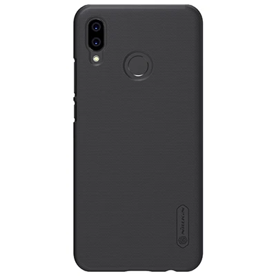 Черный Huawei P20 Lite чехол huawei P20 Pro Plus чехол NILLKIN Супер Матовый Защитный матовый жесткий чехол-накладка - Цвет: Черный