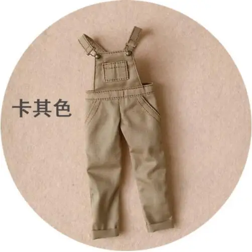 Khaki pant Blyth/Одежда для куклы, футболка с длинными рукавами, комбинезон, штаны, Одежда для куклы ob24, Azone S, Blyth, штаны для 1/6, аксессуары для куклы - Цвет: Khaki pant