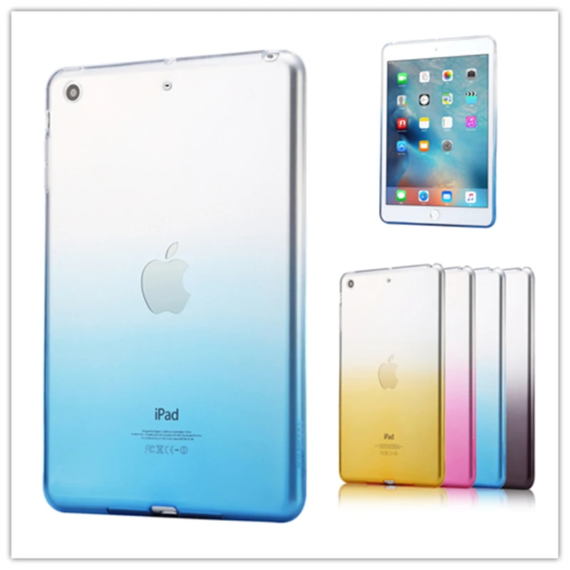 Градиентный нижний чехол из ТПУ для apple ipad Air 2 защитный смарт 6 чехол|Чехлы