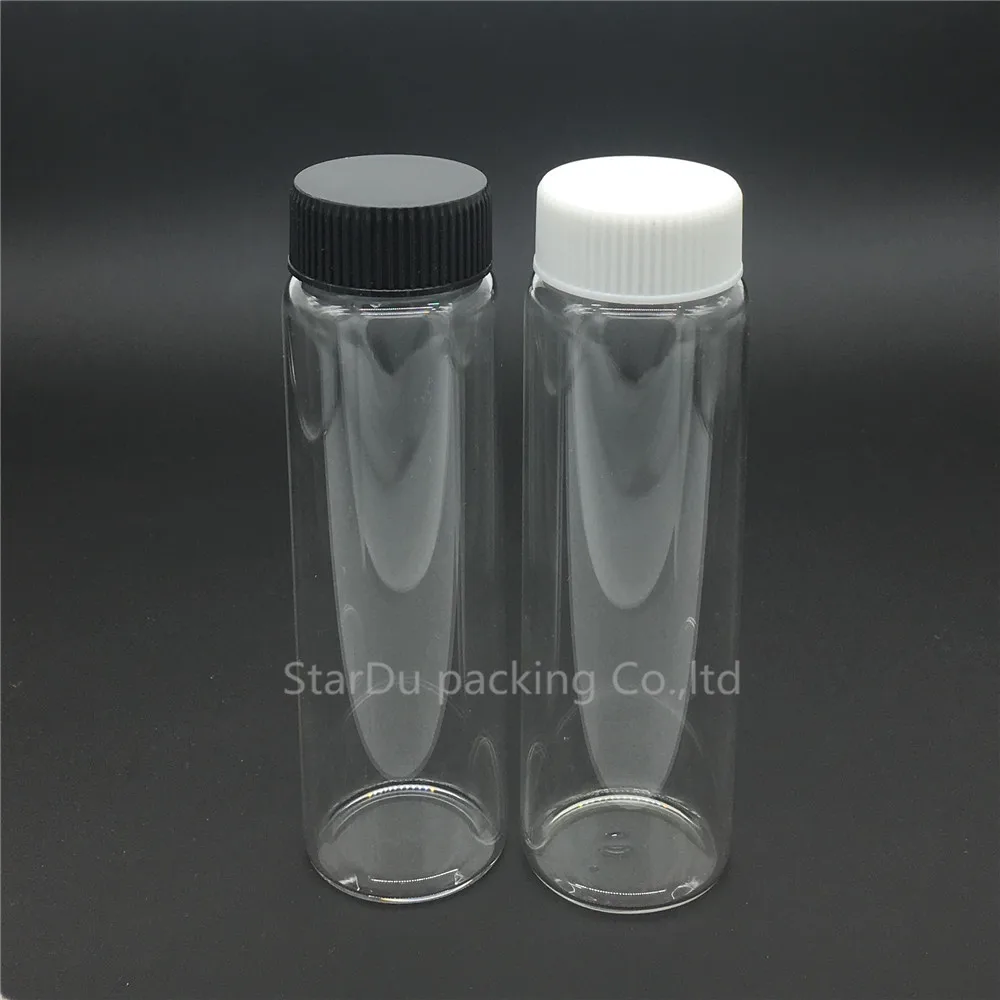10pcs/lot 37*120mm 90ml Screw Neck Glass Bottle With Plastic Cap For Vinegar Or alcohol carft/storage Candy | Красота и здоровье