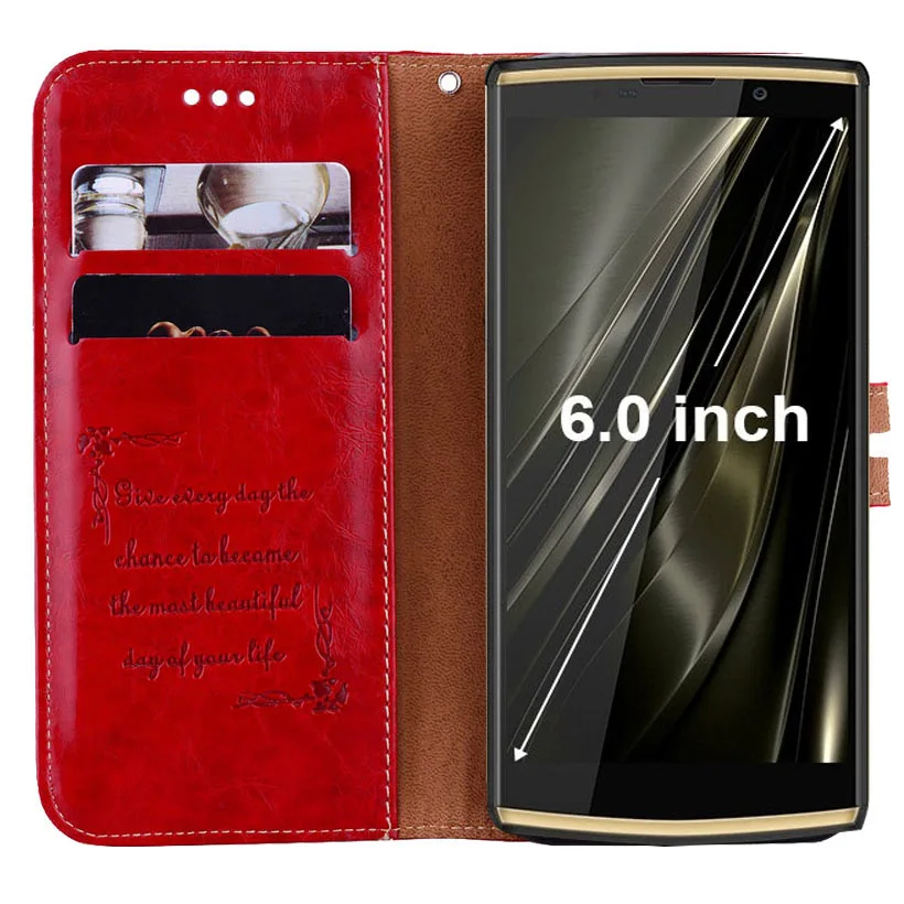 Роскошный нескользящий Чехол бумажник из искусственной кожи для Oukitel K7 чехол