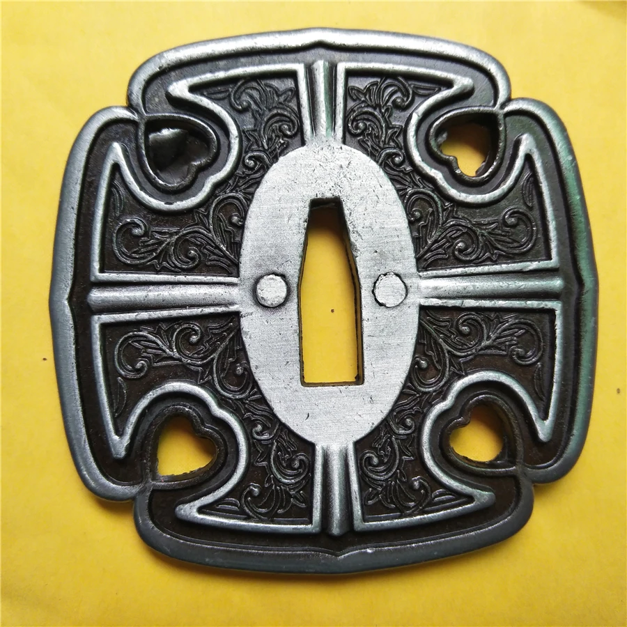 Сильный новый ручной японский Сплав Tsuba для самурая Катана Меч ограждение ножа