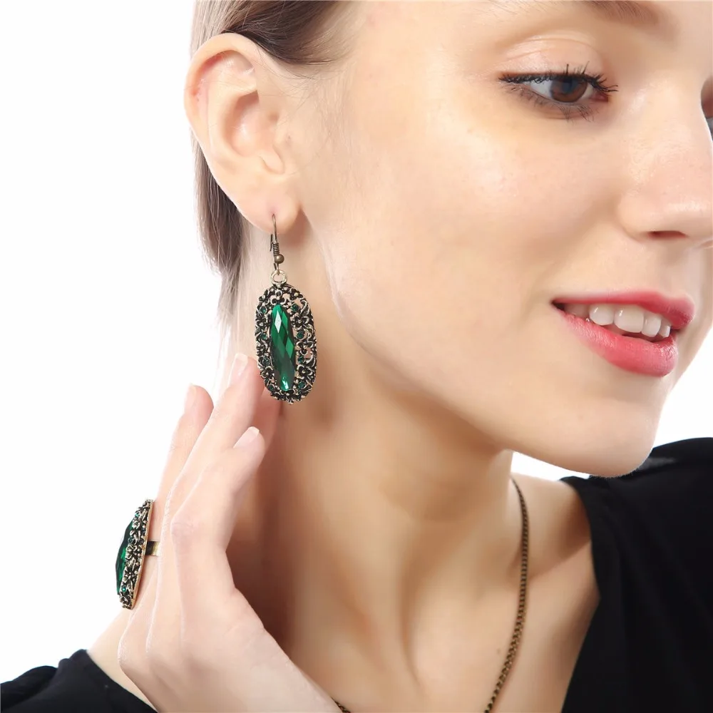 Комплект из колье и серёг с бронзовым покрытием|jewelry dictionary|necklace picturejewelry necklace silver |