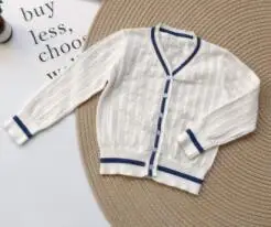 cardigan Girls knitted jacket cotton girls outwear cardigans boutique kids clothes - Цвет: cardigan