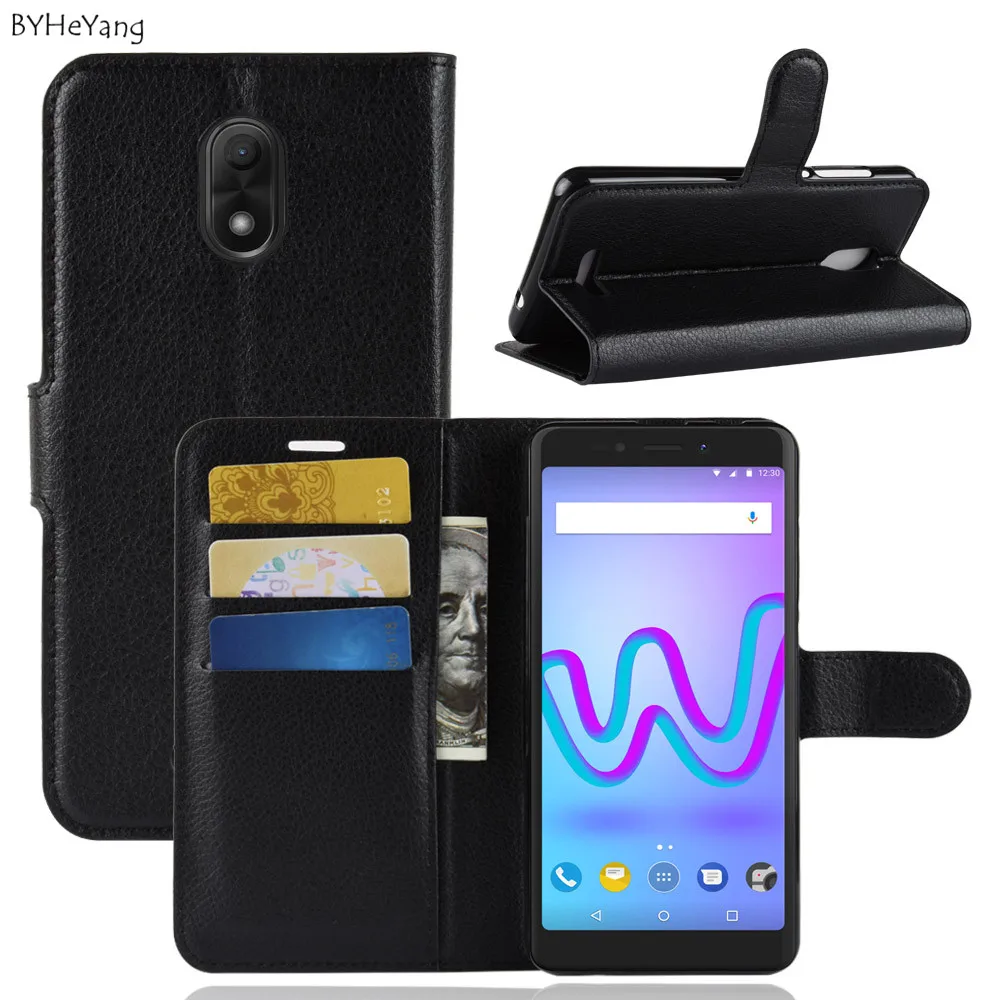 BYHeYang для Wiko Jerry 3 Чехол wiko lenny 5 откидной из искусственной кожи с магнитной