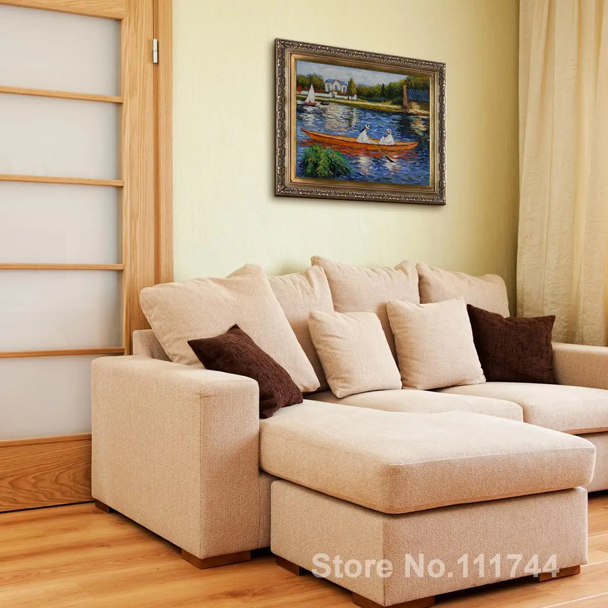 Гребля на сине Пьер Огюст Ренуар известные картины масло холст воспроизведение