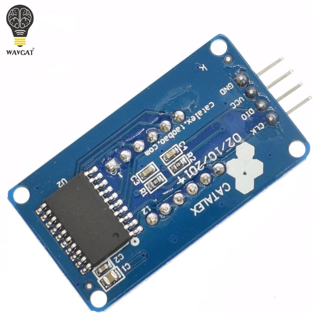 Suq TM1637 светодиодный модуль дисплея для Arduino 7 сегментов 4 бит 0 36 дюймовые часы