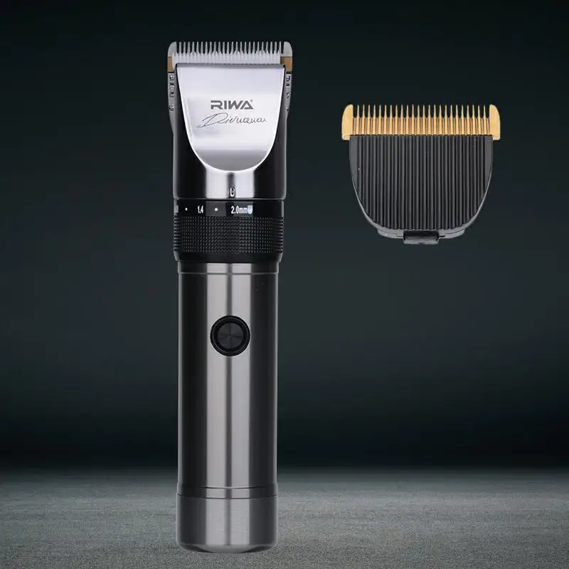 Clipper And Blade RIWA профессиональная перезаряжаемая машинка для стрижки волос триммер для стрижки волос бритвенный станок для мужчин бритва с низким уровнем шума керамическое лезвие 4243 - Цвет: Clipper And Blade