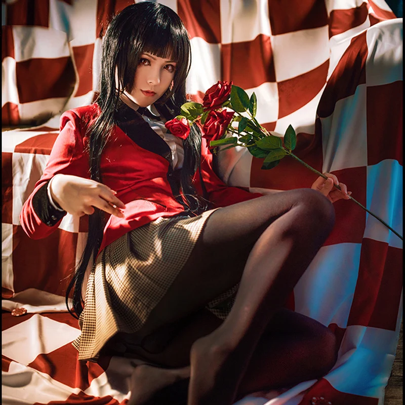 Coshome Kakegurui компульсивный игрок Jabami Yumeko Igarashi Sayaka Косплей Костюмы Школьная форма