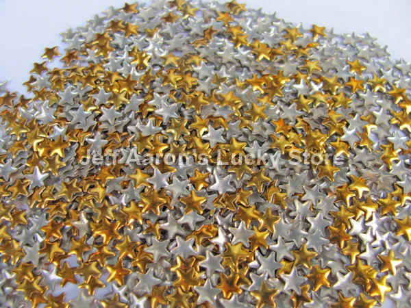 Золото и серебро опционально форма звезды diy акриловые 3d металлические украшения