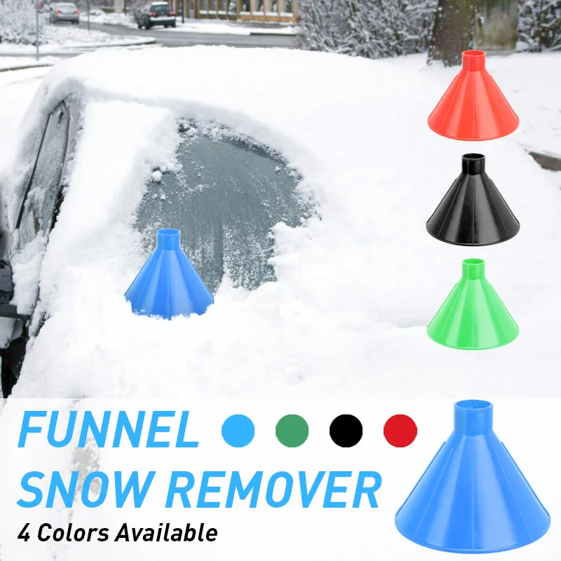 1 шт. снега царапать Магия ледовый лопатой в форме конуса Воронка снег Remover