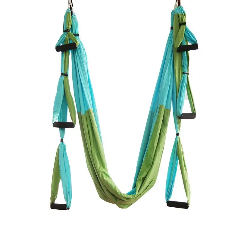 Anti-gravity Aerial Yoga Hammock Set Yoga Belt Flying Yoga Hammock for Pilates Body Building Yoga Swing With HangingTray - Цвет: 12
