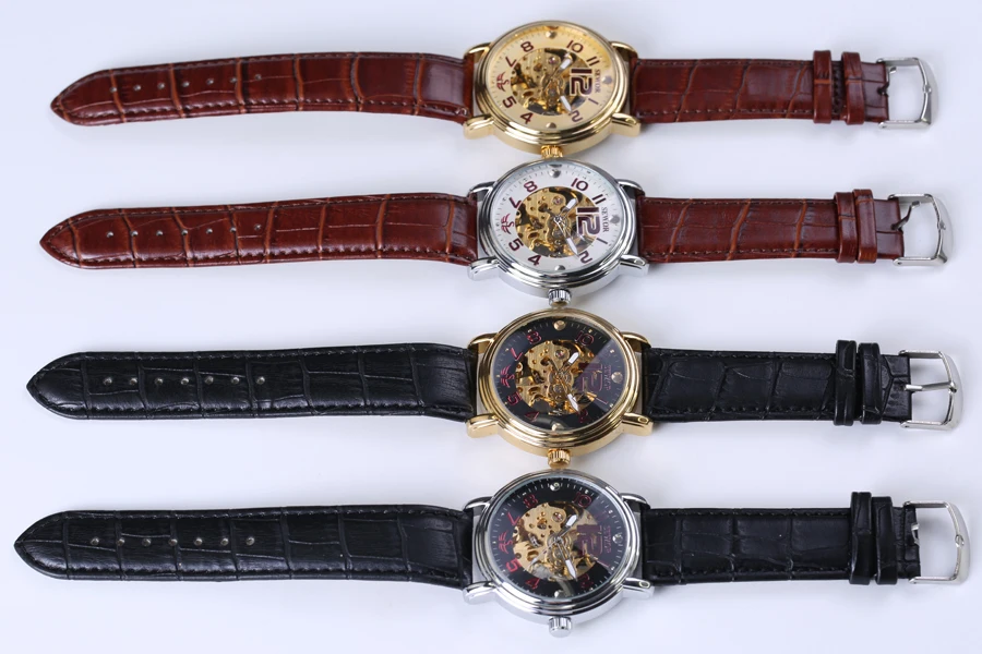 

Skeleton mens watches top brand luxury automatic mechanical watch sport waterproof business watch relogio masculino 2017 New