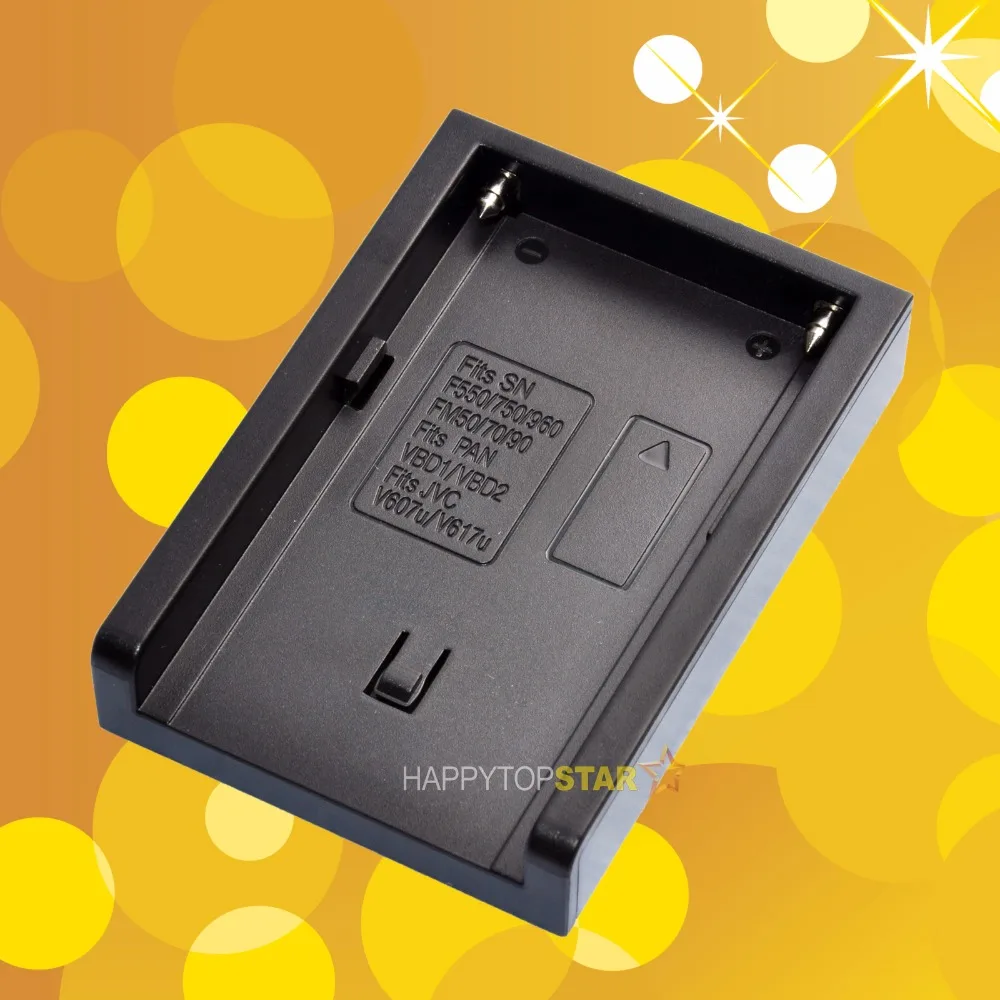 Адаптер для SONY NP F970 F960 F770 F570 F550 F750 FM50 FM70 FM90 FH FM QM F Panasonic VBD1 VBD2 jvic V607U V617U|sony plate|f970 f770