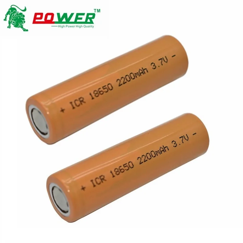 2 шт 18650 батарея 3,7 v 2200mAh Емкость батареи 3,7 v Li-po перезаряжаемая 18650 батарея для автомобиля/игрушек/фонарика