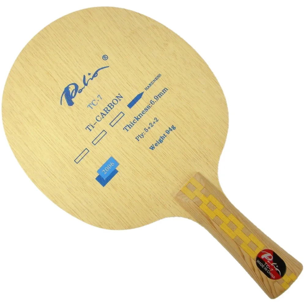 Palio TC 7 (TC7 7) Ti + Carbon ракетка для настольного тенниса/пинг понга|tennis practice|tennis chaintennis red