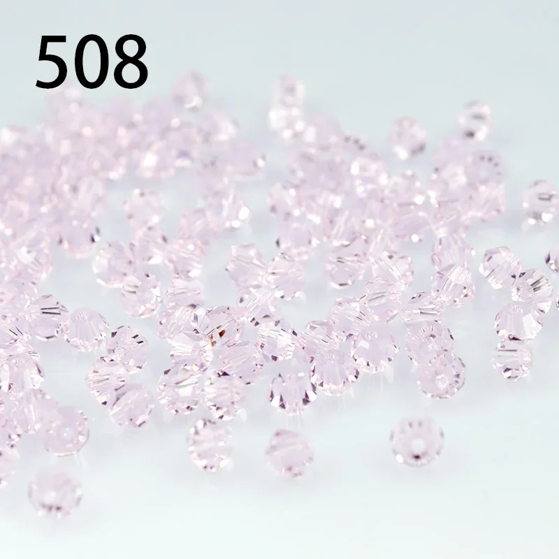 508 Торговля хрусталь, класс AAA бусины 100 шт/партия 4 мм Bicone Beads 5328/5301 Шарм свободные бусины для одежды «сделай сам» - Цвет: 508