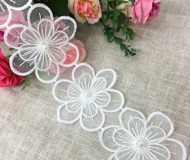 White flower 4 Декоративная большая жемчужина-бабочка бюстгальтер сменные ремешки Нижнее белье Пояс женский бюстгальтер аксессуары плечевые кружевные ремни - Цвет: White flower 4