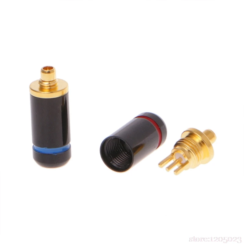 1 Pair Black/Silver 3.2mm DIY Earphone Connector Plug For MMCX SE535 SE215 UE900 | Обустройство дома
