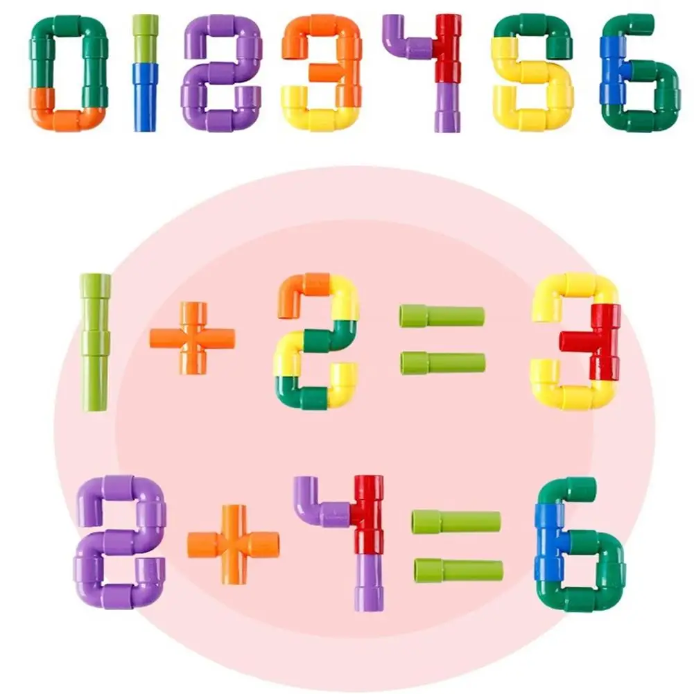 

Eco-friendly Pipe Shape Assembly Blocks Shape Color Recognize Puzzle Toy for Kids