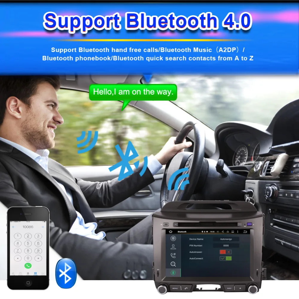 4G LTE Android 8.0 Octa Core 4GB RAM Car Radio Stereo For Kia Sportage 2010-2015 GPS Navigation Mutimedia Player Bluetooth WIFI |