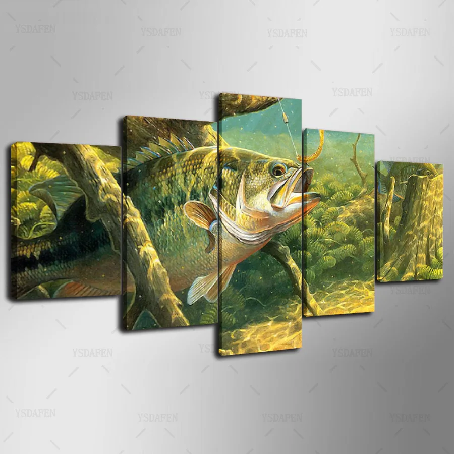 

HD Printed Painting Canvas Printing Fishing painting Room decor print poster picture canvas Framed Art HG-128
