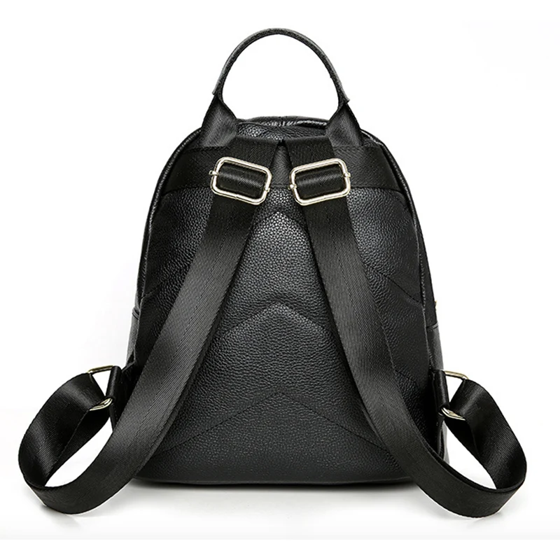 28*28*14cm Genuine leather + quality PU Women Leather Backpack Female Natural Cowhide School Shoulder Bag A342 | Багаж и сумки