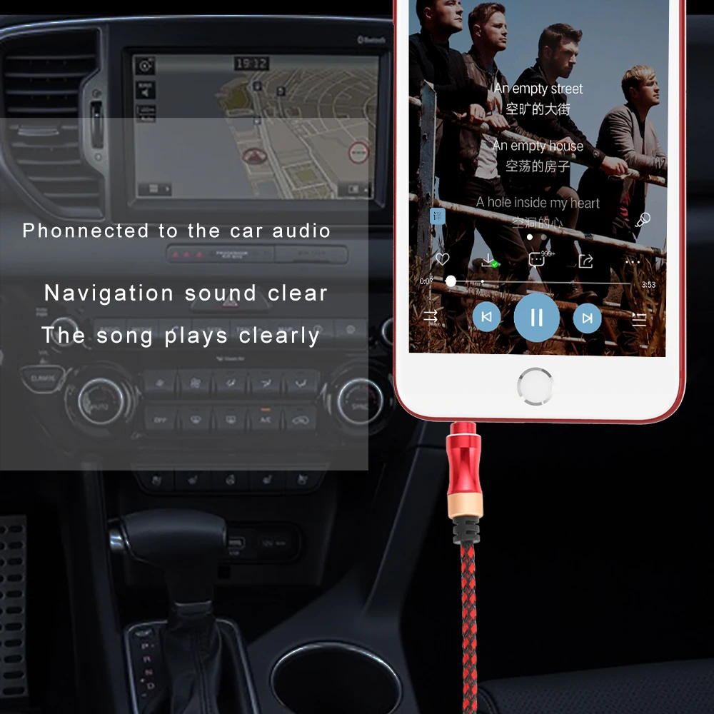 Aux кабель с микрофоном разъем 3 5 мм штекер аудиокабель для автомобиля iPhone MP3