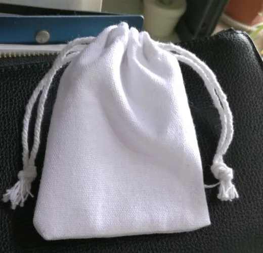 Белый хлопок подарочная упаковка мешок 8x10 см x 9 см x 12 см x 10x15 см(13x17 см Упаковка из 50 мешочек для драгоценностей с завязкой