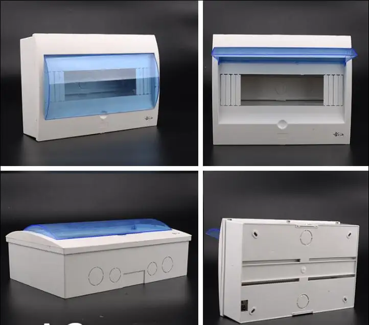 

9-12 bit home use open installation plastic distribution box air switch empty boxes 240*160mm