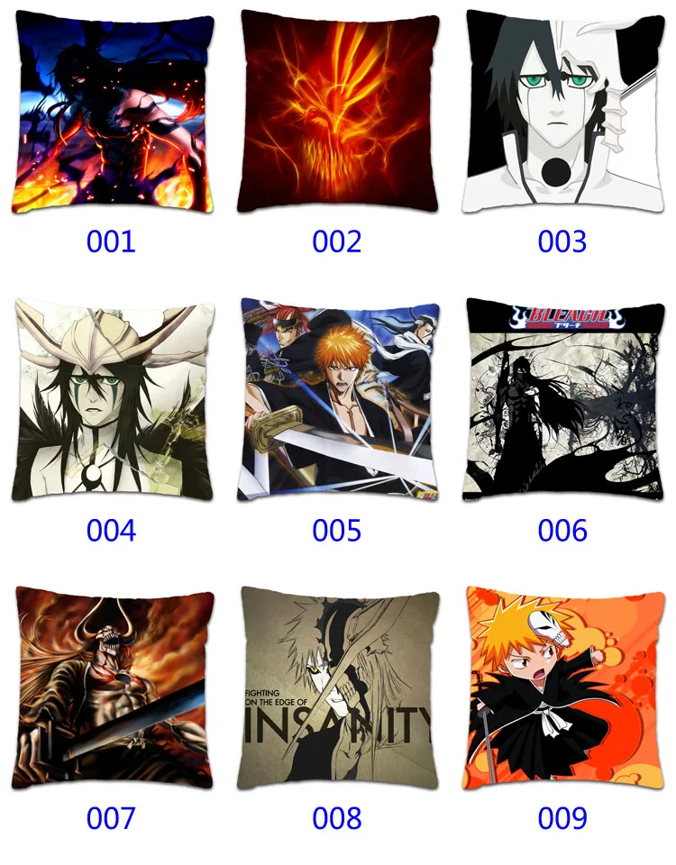 Новый двухсторонний чехол с аниме рисунком отбеливатель Kurosaki ichigo наволочка для