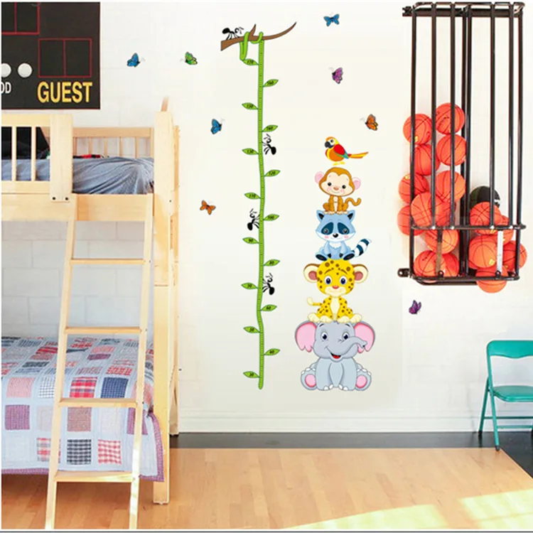 Новинка 2018 постер домашний декор мультяшный стикер с измерением высоты наклейки