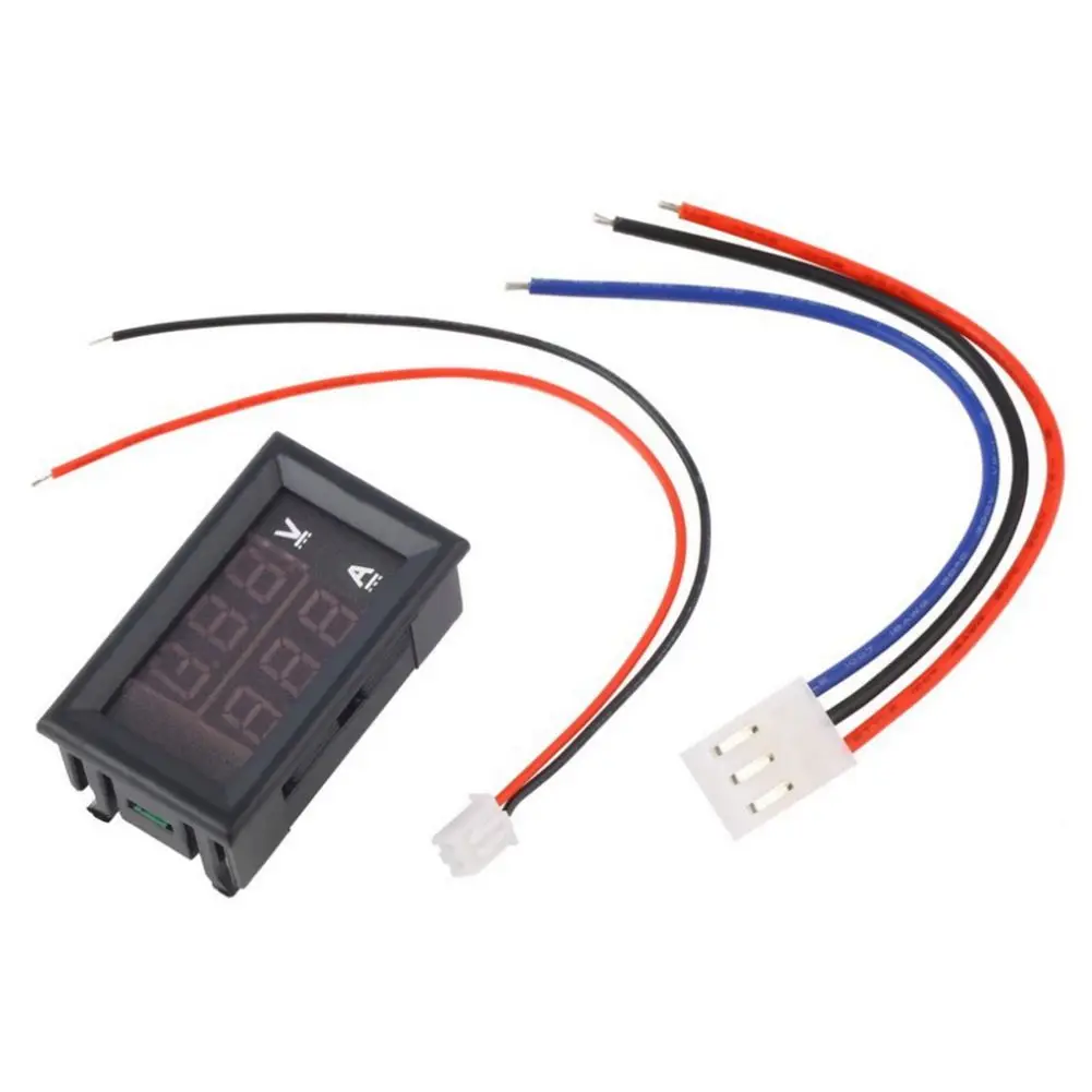 Новый стиль панель установлен DC Цифровой вольтметр Амперметр Двойной Display100 V 10 A |