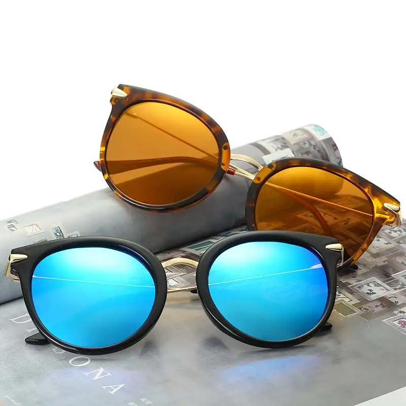 

Round Glasses Women's Round Frame Polarized Sunglasses European and American Trend Sunglasses Colorful Sunglasses