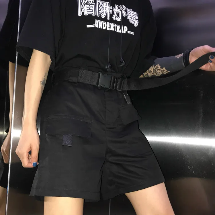 Женский винтажный комбинезон ulzzang Harajuku свободный Фиолетовый в стиле хип хоп