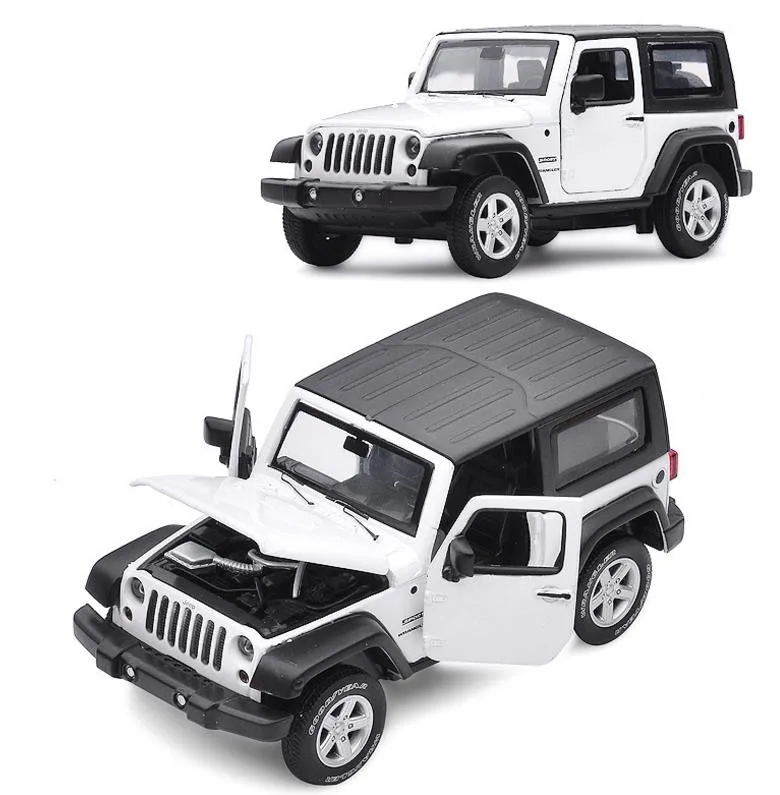 1:32 звук и свет Wrangler SUV Коллекция Модель автомобиля сплав тянуть назад автомобиль