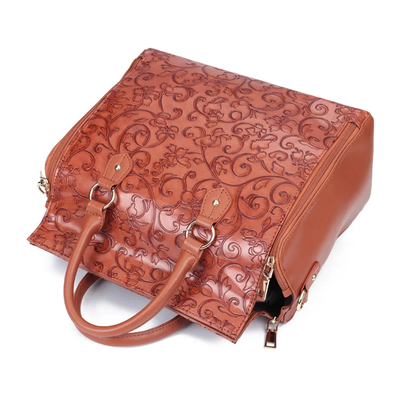 Osmond Feminine Bolsa роскошная женская сумка из тисненой кожи, сумка-Органайзер, женская сумка-тоут, многофункциональная Большая вместительная сумка на плечо