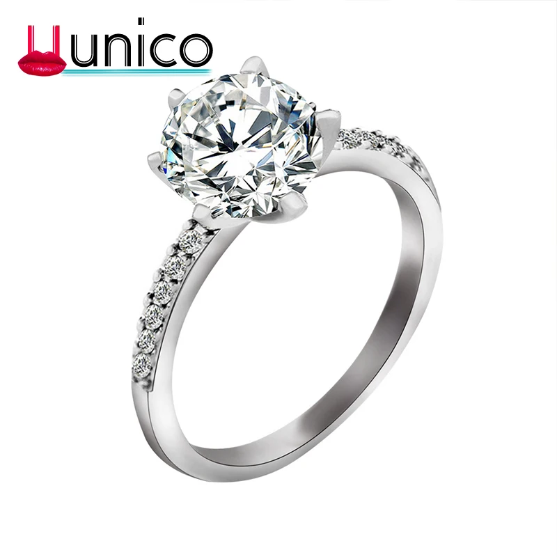 

UUNICO Korean version of the jewelry fashion AAA zircon rings popular ring Creative inlaid zircon rings Wedding accessories u821