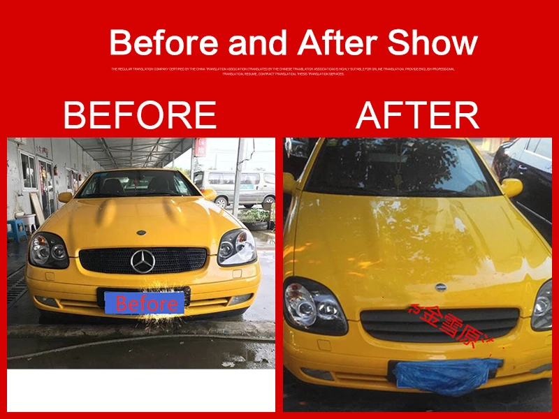 Используется для Mercedes-Benz SLK R170 гоночные грили 1996-2004 год углеродное волокно Refitt Передняя Центральная гоночная решетка крышка без логотипа автомобиля